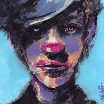 Картина под названием "Mr. Shapka boy 2" - Аксенов Руслан, Подлинное произведение искусства, Акрил