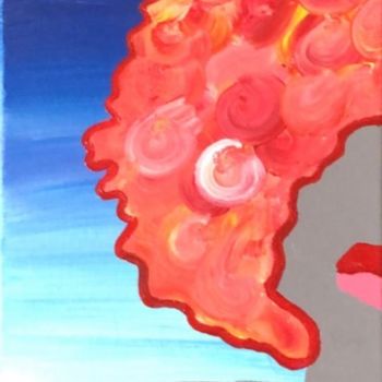 Painting titled "I am woman, crown m…" by Akua Art, Original Artwork, Acrylic