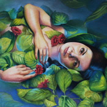 Peinture intitulée "Obraz autorski na s…" par Obrazy Na Zamówienie, Œuvre d'art originale, Aquarelle