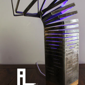 Design mit dem Titel "Cube" von Al Fer, Original-Kunstwerk, Leuchte