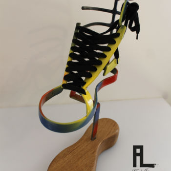 Sculpture titled "shoes" by Al Fer, Original Artwork, Metals