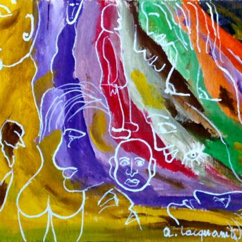 Pintura intitulada "img-20170119. Ombre…" por Mateci-Antonio Lucio Rudy Lacquaniti, Obras de arte originais, Acrílico