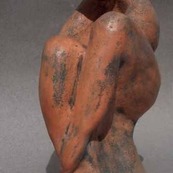 Sculptuur getiteld "Mujer" door Alaides Martinol, Origineel Kunstwerk, Keramiek