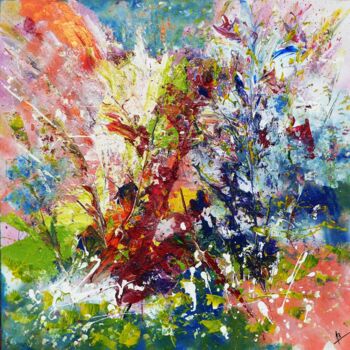 Painting titled "15-027-soliloque-80…" by Alain Bal, Original Artwork, Acrylic