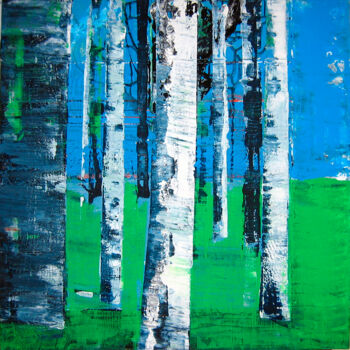 Картина под названием "08-289" - Alain Ballereau, Подлинное произведение искусства, Акрил Установлен на Деревянная рама для…