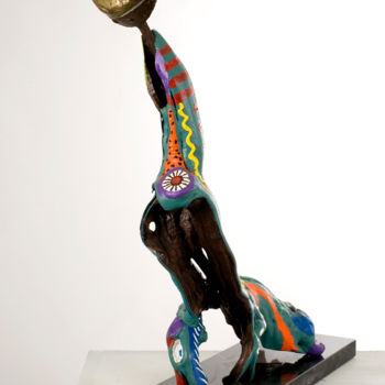 Sculpture intitulée "L'otarie à la casse…" par Alain Baye, Œuvre d'art originale