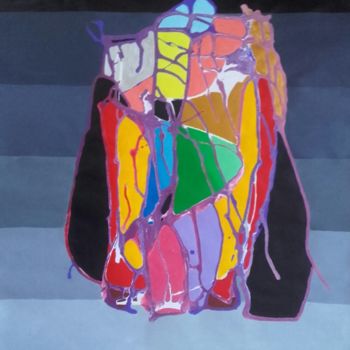 Peinture intitulée "Kilberry's raincoat" par Alain Baye, Œuvre d'art originale