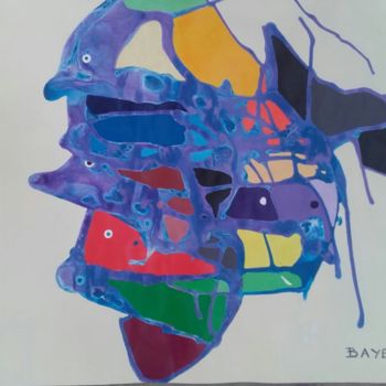 Painting titled "3 Kleine Teufel" by Alain Baye, Original Artwork