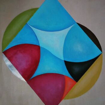 Painting titled "ALTERNANCE" by Alain Baye, Original Artwork, Acrylic