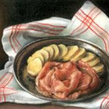 Pittura intitolato "saumon" da Alain Bazard, Opera d'arte originale