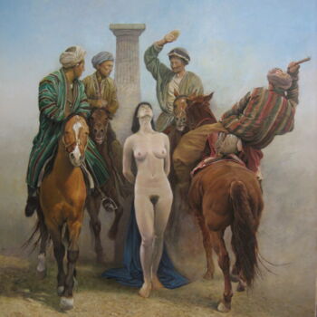 Pittura intitolato "charia.jpg" da Alain Bazard, Opera d'arte originale, Olio