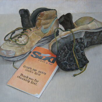 Peinture intitulée "chaussures.jpg" par Alain Bazard, Œuvre d'art originale