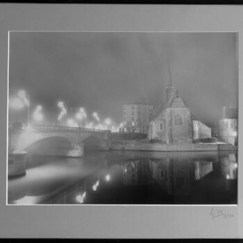 Photography titled "Brouillard givrant" by Alain Beziers, Original Artwork, Analog photography Mounted on Cardboard