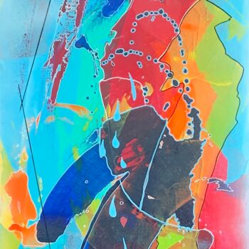 Peinture intitulée "Faiseur de pluie" par Alain Bulle, Œuvre d'art originale, Acrylique