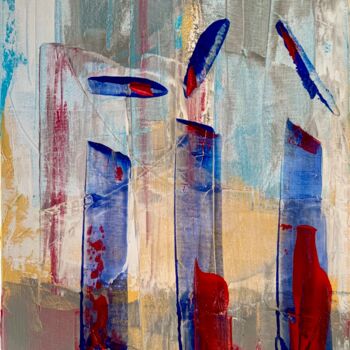 Peinture intitulée "TRIO 2" par Alain Bulle, Œuvre d'art originale, Acrylique Monté sur Châssis en bois