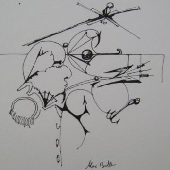Painting titled "1" by Alain Bulle, Original Artwork