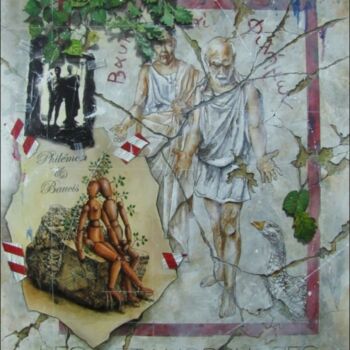 Painting titled "Philémon & Baucis 1" by Alain Campello, Original Artwork, Oil