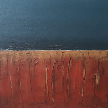 "Horizon peinture 192" başlıklı Tablo Alain Chenard tarafından, Orijinal sanat, Akrilik Ahşap Sedye çerçevesi üzerine monte…
