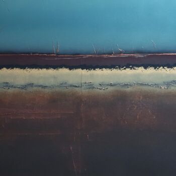 Pittura intitolato "Horizon - peinture…" da Alain Chenard, Opera d'arte originale, Olio Montato su Telaio per barella in leg…
