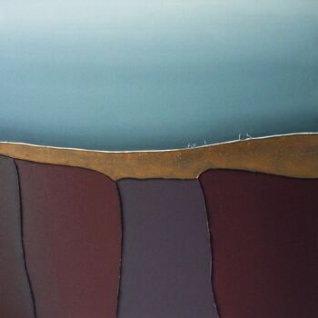 Painting titled "Horizon - peinture…" by Alain Chenard, Original Artwork, Acrylic Mounted on Wood Stretcher frame