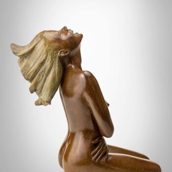 Escultura titulada "Kim" por Alain Choisnet, Obra de arte original, Bronce