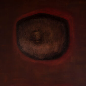 Peinture intitulée "Molten orb" par Alain Du Pontavice, Œuvre d'art originale, Huile Monté sur Châssis en bois