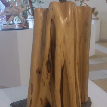 Sculpture intitulée "Homme des bois" par Dal, Œuvre d'art originale, Bois