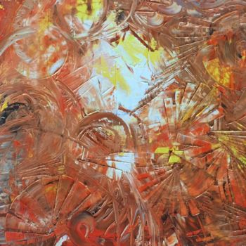 Malerei mit dem Titel "Prise de conscience" von Alain Erpelding, Original-Kunstwerk, Öl