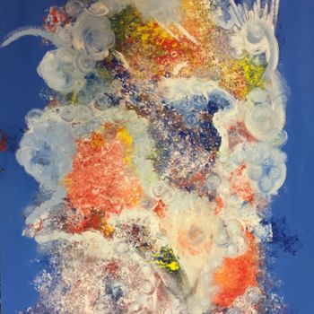 Pintura intitulada "Vanda mixture" por Alain Erpelding, Obras de arte originais, Guache