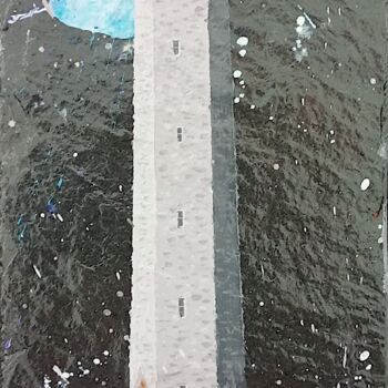 Картина под названием ""Phare Eckmühl"" - Alain Favé, Подлинное произведение искусства, Акрил Установлен на Камень