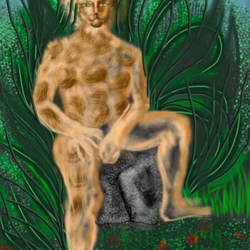 Digital Arts titled "Ovid's Metamorphose…" by Alain Galet, Original Artwork, Digital Painting