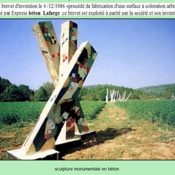 Sculpture intitulée "sculpture-beton-a-g…" par Alain Girelli, Œuvre d'art originale
