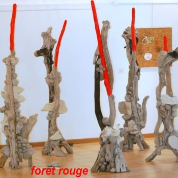Skulptur mit dem Titel "foret-rouge1.jpg" von Alain Girelli, Original-Kunstwerk