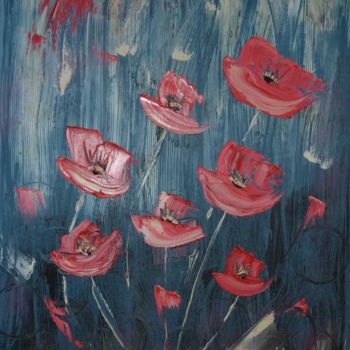 Peinture intitulée "tulipes n°2" par Alain Jaccottey, Œuvre d'art originale, Autre