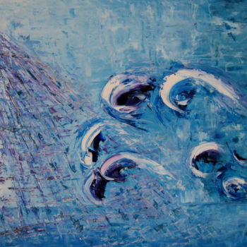 Painting titled "BLUE DREAM" by Marius, Original Artwork, Oil