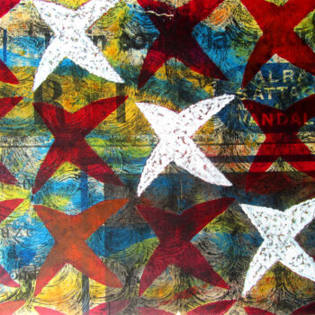 Peinture intitulée "Migration" par Alain Lamy, Œuvre d'art originale, Acrylique