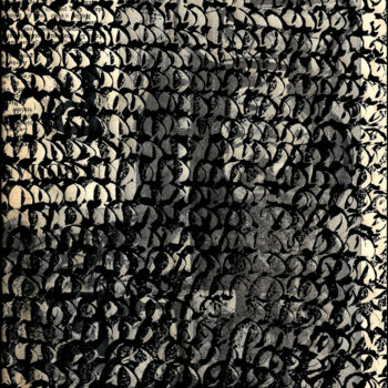 Отпечатки и Гравюры под названием "MONOTYPE NOIR 29" - Alain Lamy, Подлинное произведение искусства
