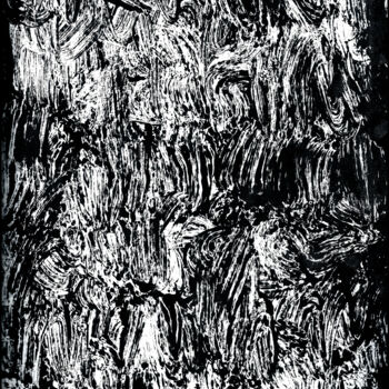 Printmaking titled "MONOTYPE NOIR CANSO…" by Alain Lamy, Original Artwork