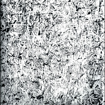 Estampas & grabados titulada "MONOTYPE NOIR CANSO…" por Alain Lamy, Obra de arte original