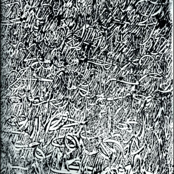 Druckgrafik mit dem Titel "MONOTYPE NOIR CANSO…" von Alain Lamy, Original-Kunstwerk