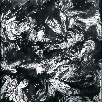 Obrazy i ryciny zatytułowany „MONOTYPE NOIR CANSO…” autorstwa Alain Lamy, Oryginalna praca