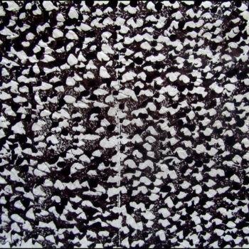Estampas & grabados titulada "MONOTYPE NOIR PAPIE…" por Alain Lamy, Obra de arte original, Monotipia