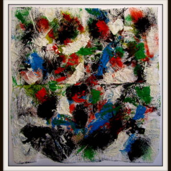 Картина под названием "Chiffons palette Sé…" - Alain Lamy, Подлинное произведение искусства, Масло