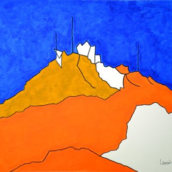 Painting titled "La Rhune" by Alain-Laurent Capgras, Original Artwork