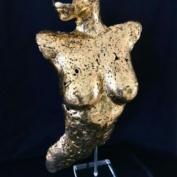 Sculpture titled "Par amour" by Alain Mandon, Original Artwork, Metals