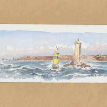 绘画 标题为“phare-de-la-vieille…” 由Alain Marrast, 原创艺术品, 水彩