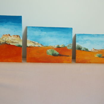 Pittura intitolato "desert-australien.j…" da Alain Marrast, Opera d'arte originale, Acrilico