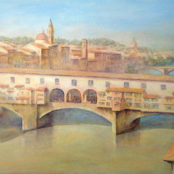 Pittura intitolato "D' une rive à l' au…" da Alain Masset, Opera d'arte originale, Acquarello