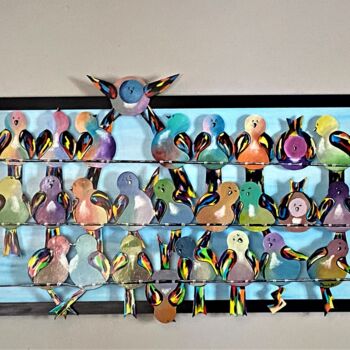 "Le fil qui chante" başlıklı Tablo Alain Paul (PaulA) tarafından, Orijinal sanat, Akrilik Ahşap panel üzerine monte edilmiş