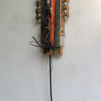 Sculpture titled "osculatoire" by Alain Platet, Original Artwork, Wood